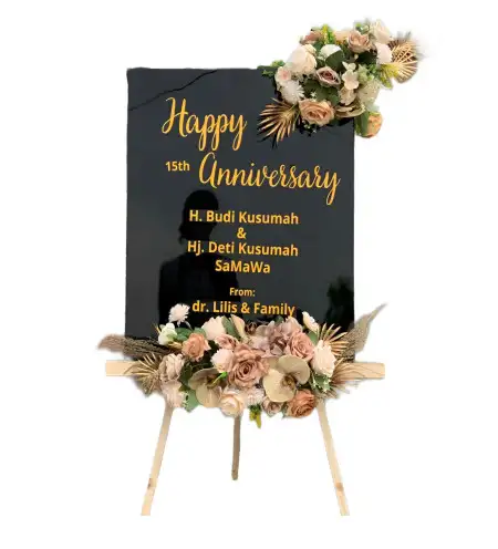 Papan Bunga Akrilik Ujungaris